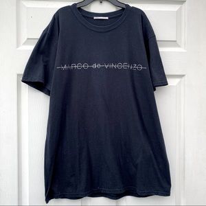 Marco De Vincenzo Black Short-Sleeved T-Shirt L